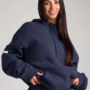 Comfrt Navy Airplane Mode Travel Hoodie